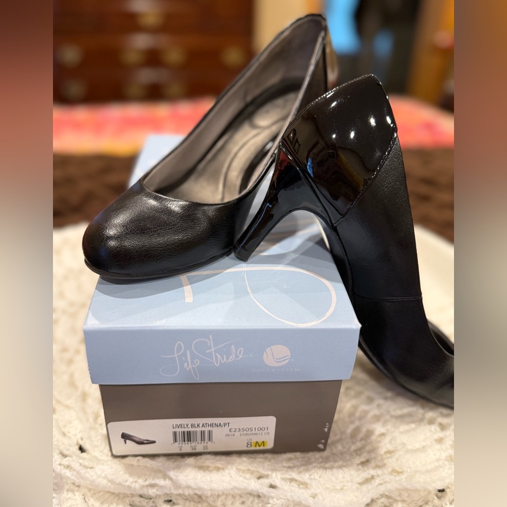 LifeStride Lively, Black, Athena/PT heels